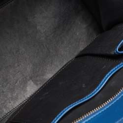 Pre Owned Celine Navy Blue/Black Leather Mini Luggage Tote
