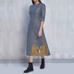 Celine Beige/Brown Macadam Canvas and Leather Bag