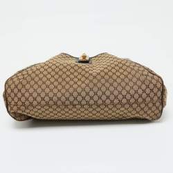 Celine Beige/Brown Macadam Canvas and Leather Bag