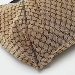Celine Beige/Brown Macadam Canvas and Leather Bag