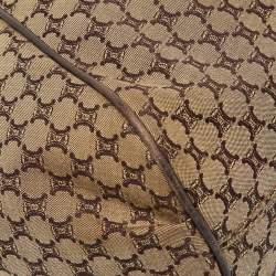 Celine Beige/Brown Macadam Canvas and Leather Bag