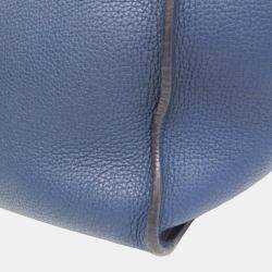 Celine Navy Blue Leather Small Big Bag Shoulder Bag