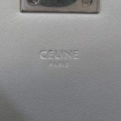 Celine Light Grey Leather Medium C Shoulder Bag