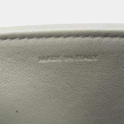 Celine Light Grey Leather Medium C Shoulder Bag