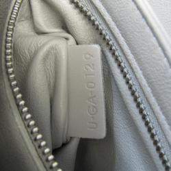 Celine Light Grey Leather Medium C Shoulder Bag