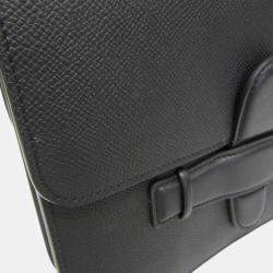 Pre Owned Celine Black Leather Symmetrical Shoulder Bag