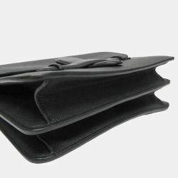 Pre Owned Celine Black Leather Symmetrical Shoulder Bag