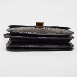 Celine Brown Python Large Classic Box Shoulder Bag