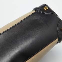 Celine Tri Color Leather and Suede Micro Luggage Tote