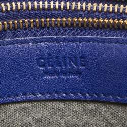 Pre Owned Celine Blue Leather Large Trio Crossbody Bag
