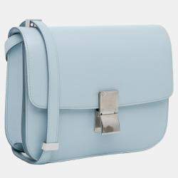 Celine Blue Tone Medium Classic Box Shoulder Bag