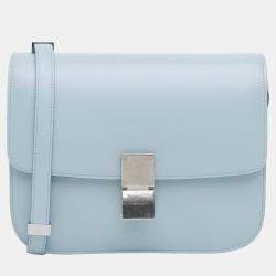 Celine Blue Tone Medium Classic Box Shoulder Bag