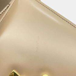 Pre Owned Celine Beige Shiny Calfskin Teen Besace Safari Shoulder Bag