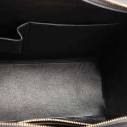 Pre Owned Celine Multicolor Leather and Felt Micro Luggage Tote
