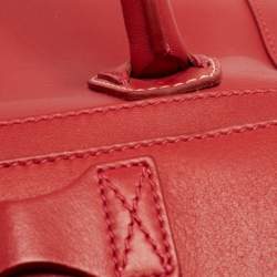 Pre Owned Celine Red Leather Envelope Luggage Tote