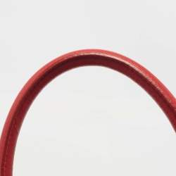 Pre Owned Celine Red Leather Envelope Luggage Tote