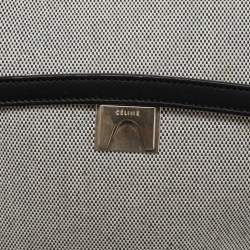 Pre Owned حقيبة سيلين ميني بيلت جلد أسود/ أخضر تفاحي بيد علوية