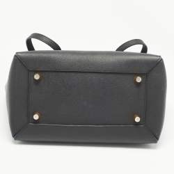 Celine Black Leather Micro Belt Top Handle Bag