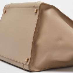 Pre Owned Celine Beige Leather Medium Phantom Luggage Tote