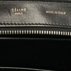 Pre Owned Celine Tricolor Leather and Suede Medium Trapeze Bag