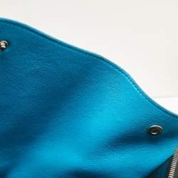 Pre Owned Celine Tricolor Leather and Suede Medium Trapeze Bag