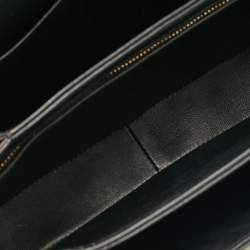 Pre Owned Celine Black Leather Classique Triomphe Shoulder Bag