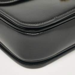 Pre Owned Celine Black Leather Classique Triomphe Shoulder Bag