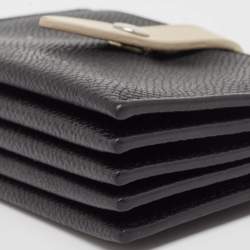 Pre Owned Celine Black/Beige Leather Accordion Card Holder