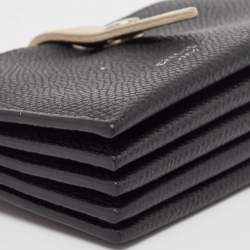 Pre Owned Celine Black/Beige Leather Accordion Card Holder