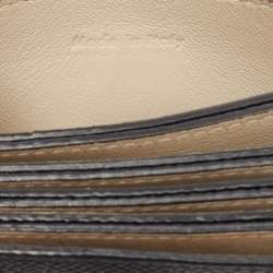 Pre Owned Celine Black/Beige Leather Accordion Card Holder