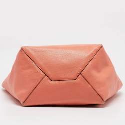 Celine Orange Leather Medium Cabas Phantom Tote