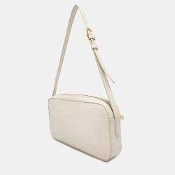 Celine Ivory Leather Triomphe Shoulder Bag