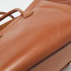 Pre Owned Celine Brown Leather Medium Luggage Phantom Tote