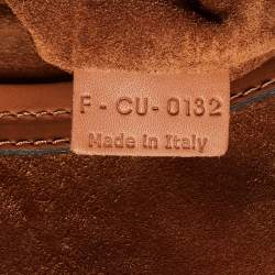 Pre Owned Celine Brown Leather Medium Luggage Phantom Tote