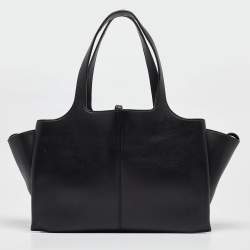 Pre Owned Celine Black Leather Trifold Bag