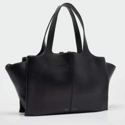 Pre Owned Celine Black Leather Trifold Bag