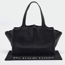 Pre Owned Celine Black Leather Trifold Bag