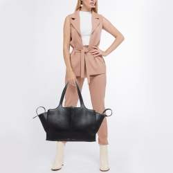 Pre Owned Celine Black Leather Trifold Bag