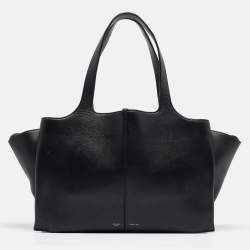Pre Owned Celine Black Leather Trifold Bag