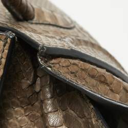 Celine Beige Python Medium Luggage Phantom Tote