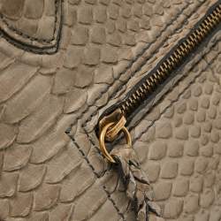 Celine Beige Python Medium Luggage Phantom Tote