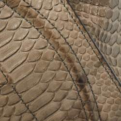 Celine Beige Python Medium Luggage Phantom Tote
