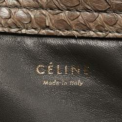 Celine Beige Python Medium Luggage Phantom Tote