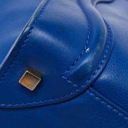 Celine Blue Leather Mini Luggage Tote