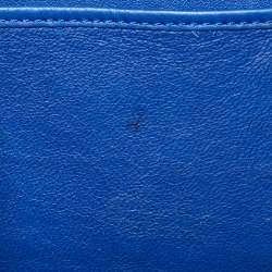 Celine Blue Leather Mini Luggage Tote