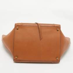 Pre Owned Celine Brown Leather Medium Phantom Luggage Tote