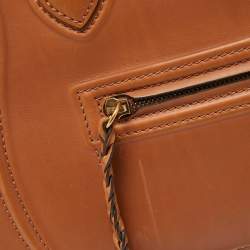 Pre Owned Celine Brown Leather Medium Phantom Luggage Tote