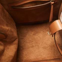 Pre Owned Celine Brown Leather Medium Phantom Luggage Tote