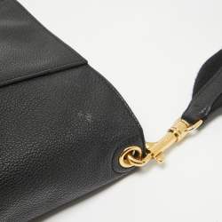 Pre Owned Celine Black Leather Sangle Bucket Bag