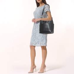 Pre Owned Celine Black Leather Sangle Bucket Bag